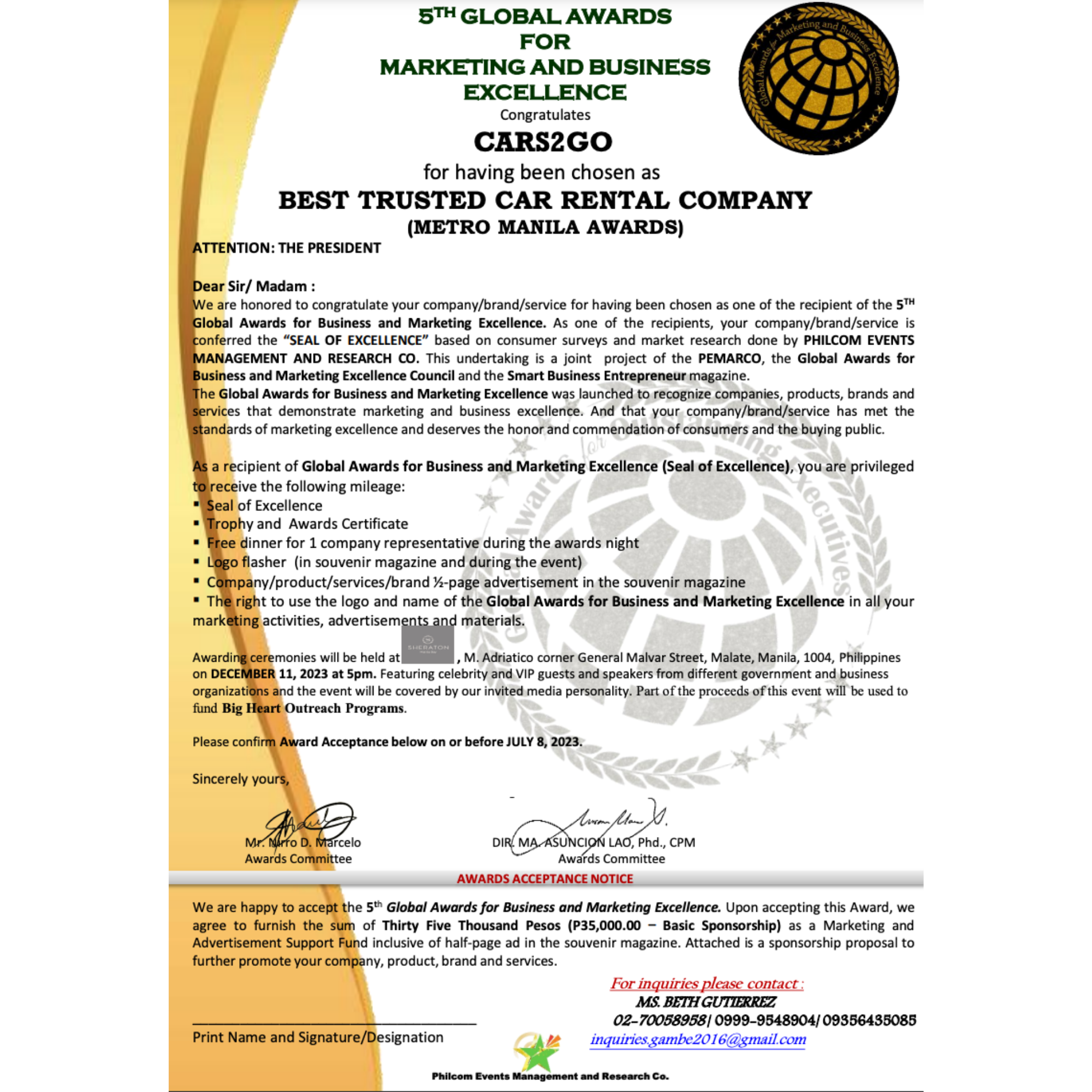 Award 2